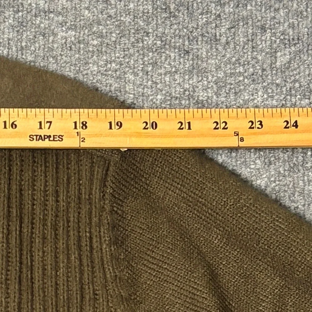 Weatherproof Vintage Mens XL Military Olive Shawl Collar Toggle Pullover Sweater